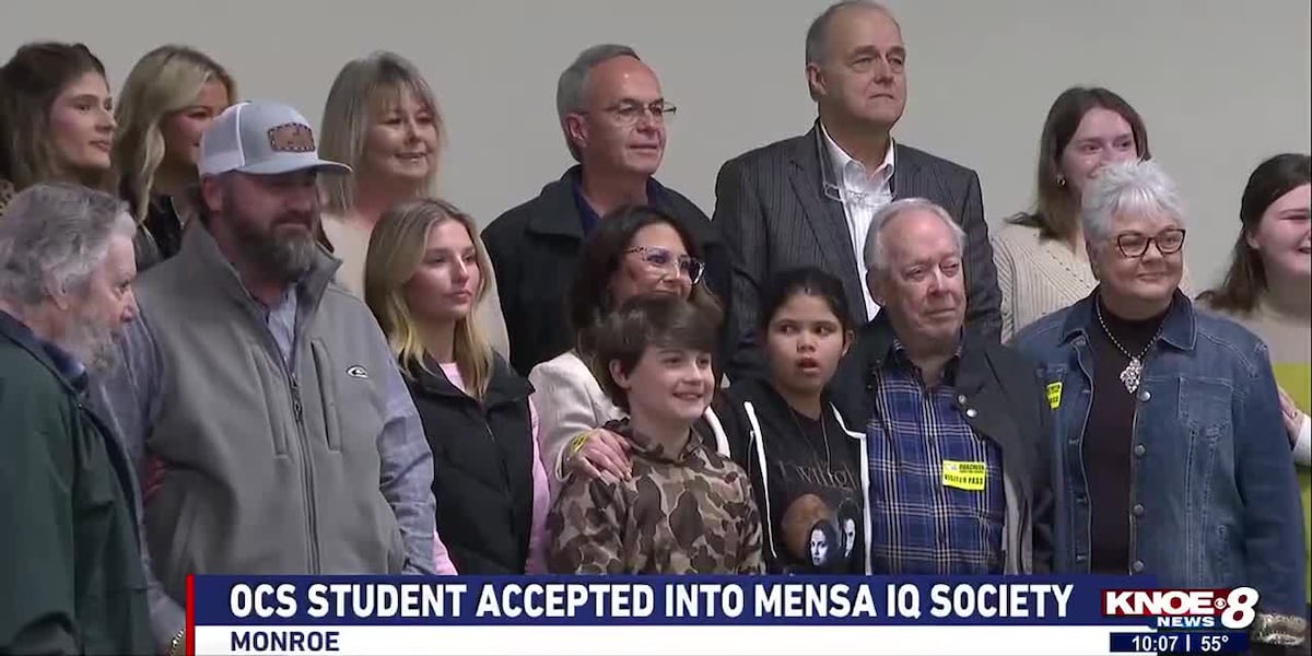 Ouachita Christian fourth grader accepted into Mensa [Video]