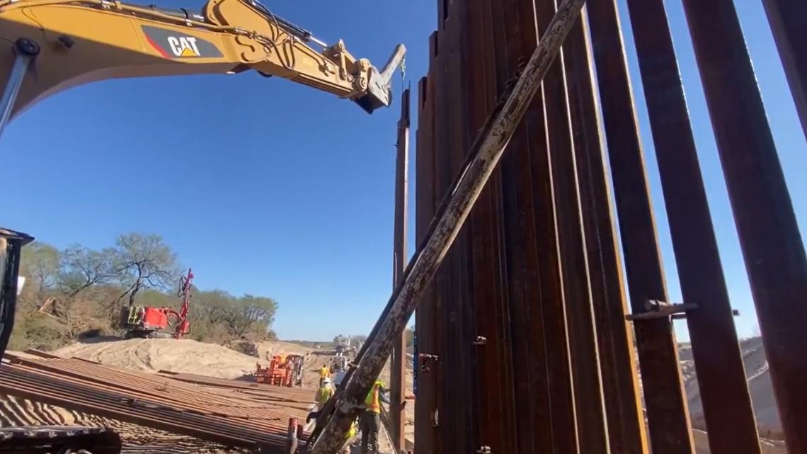 New section of border wall built in Zapata County, Texas [Video]