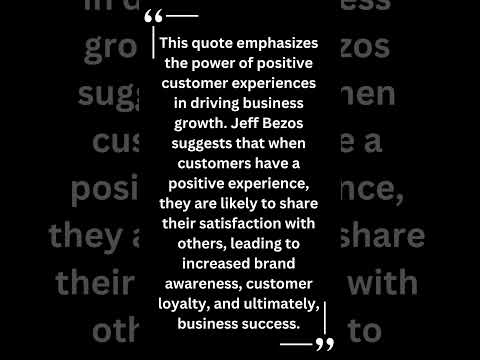 Leverage the Power of Word-of-Mouth: Jeff Bezos’ Customer Experience Strategy [Video]