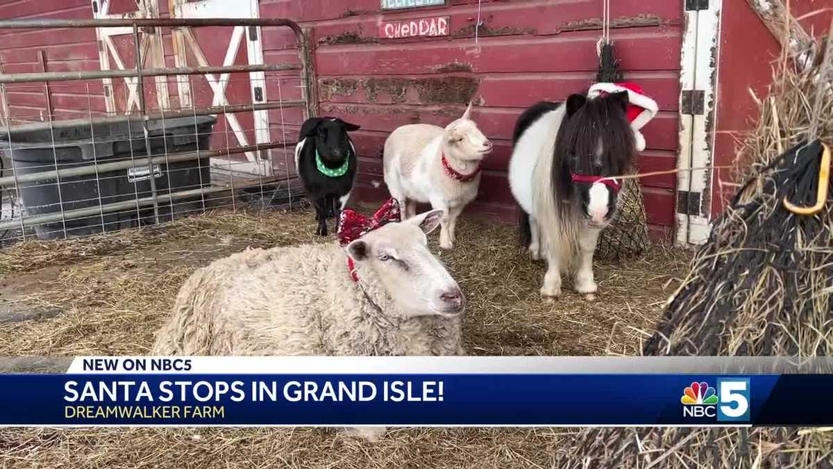 Claus family stops by Grand Isle for family fun event at local farm [Video]