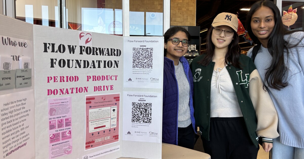 Blue Valley High School students help those unable to afford period products [Video]