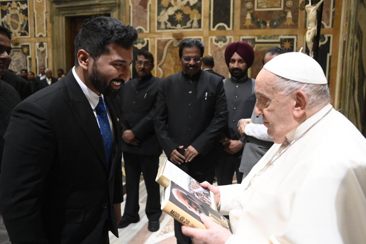 Two seminal works on PM Modi’s governance & leadership presented to Pope Francis [Video]