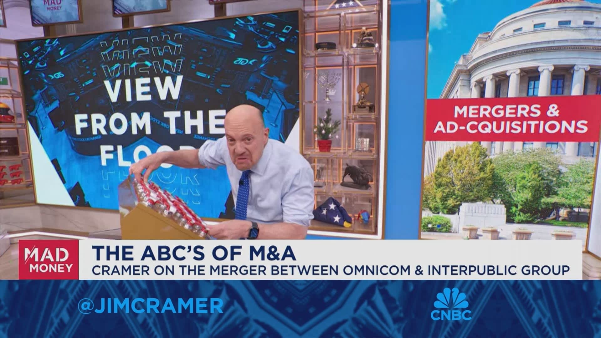 Jim Cramer looks at regulatory environment around big advertising merger [Video]