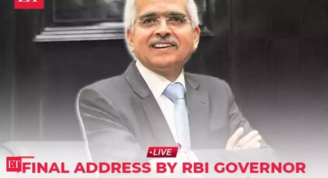 RBI Governor Shaktikanta Das holds final PC before passing on the baton to Sanjay Malhotra | Live – The Economic Times Video