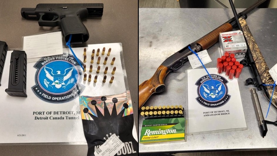 Guns seized at Windsor-Detroit border crossings [Video]