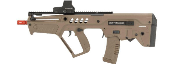 IWI Tavor CTAR Flat Top Elite Airsoft Rifle with FCU MOSFET, Tan [Video]