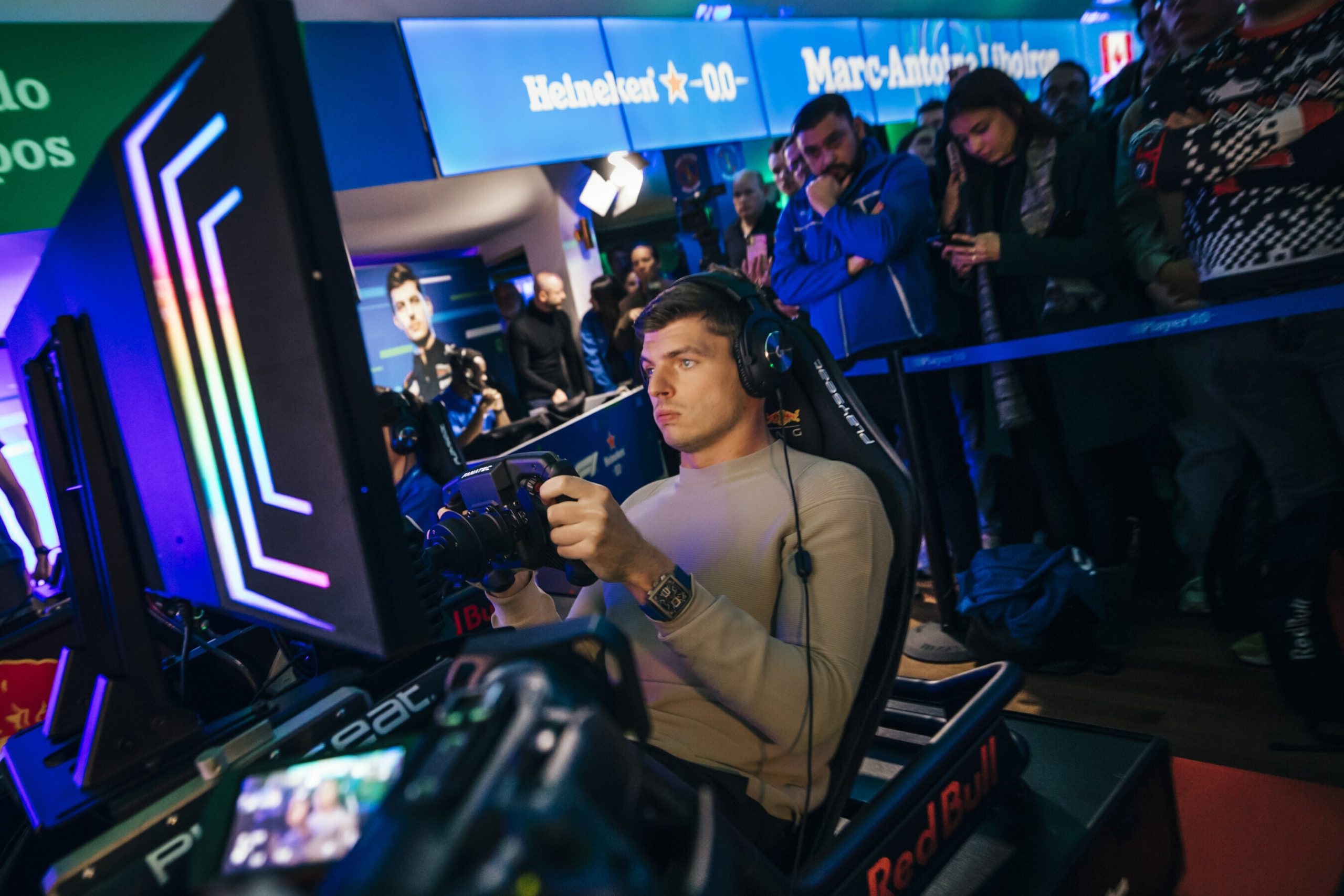 Max Verstappen Swaps F1 for Sim Racing at Heineken Player 0.0 Final [Video]