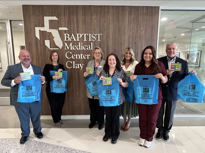 Clay County Library partners with community to deliver 500+ books to families at Baptist Medical Center Clay [Video]