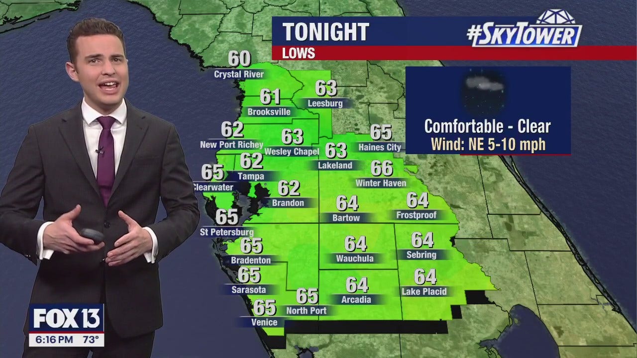 Tampa weather | Cool and breezy Saturday night [Video]