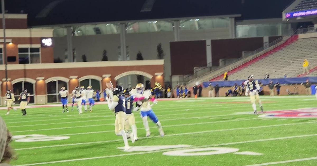 Varina sophmore Sair Rex has an interception in the second quarter against Phoebus [Video]