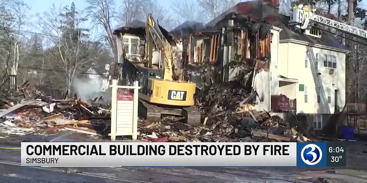 Nearly a dozen businesses impacted by fire that destroyed Simsbury building [Video]