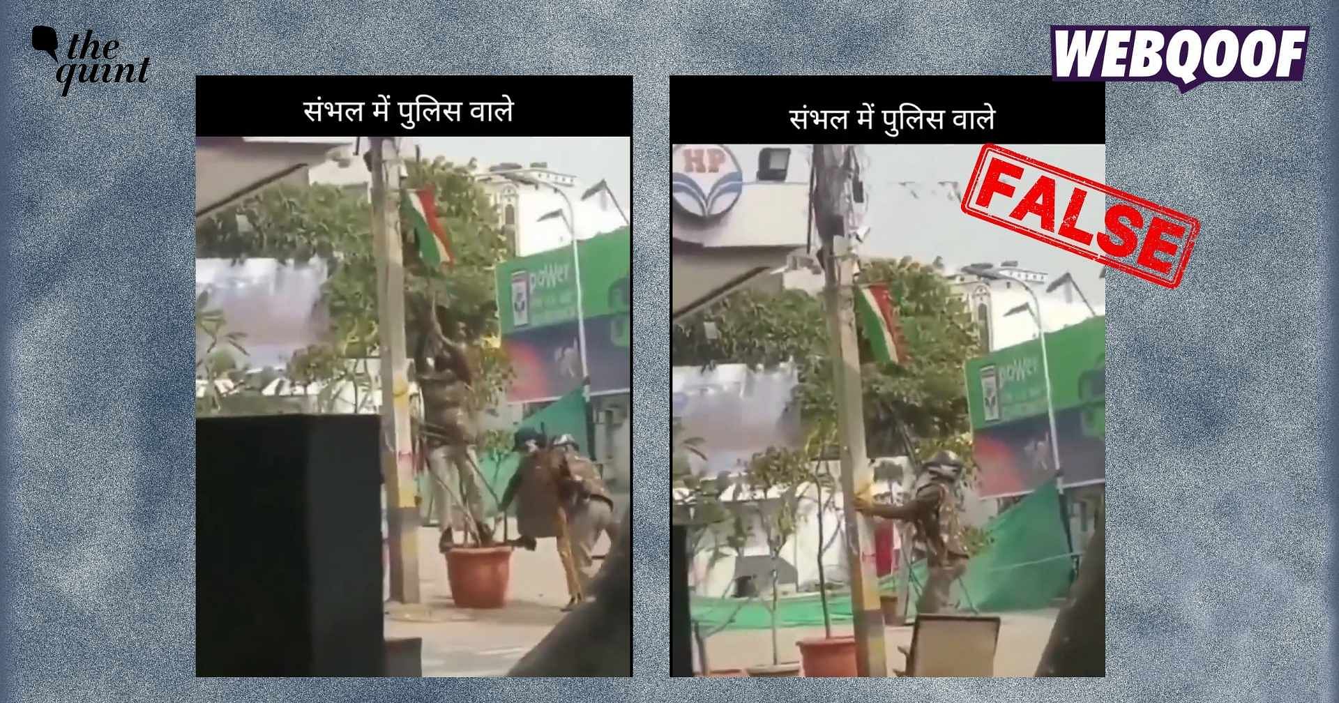 check | Old Video of Delhi Police ‘Breaking CCTV’ Falsely Shared as Recent From Sambhal