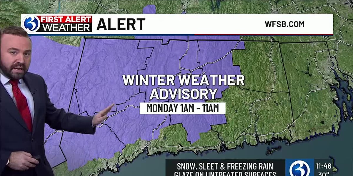 FORECAST: A First Alert Weather Day for a wintry mix of snow and freezing rain [Video]