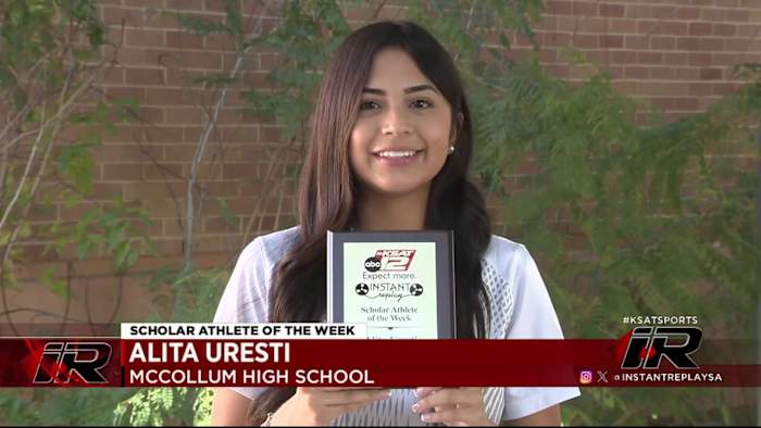 Scholar Athlete of the Week: Alita Uresti, McCollum High School [Video]