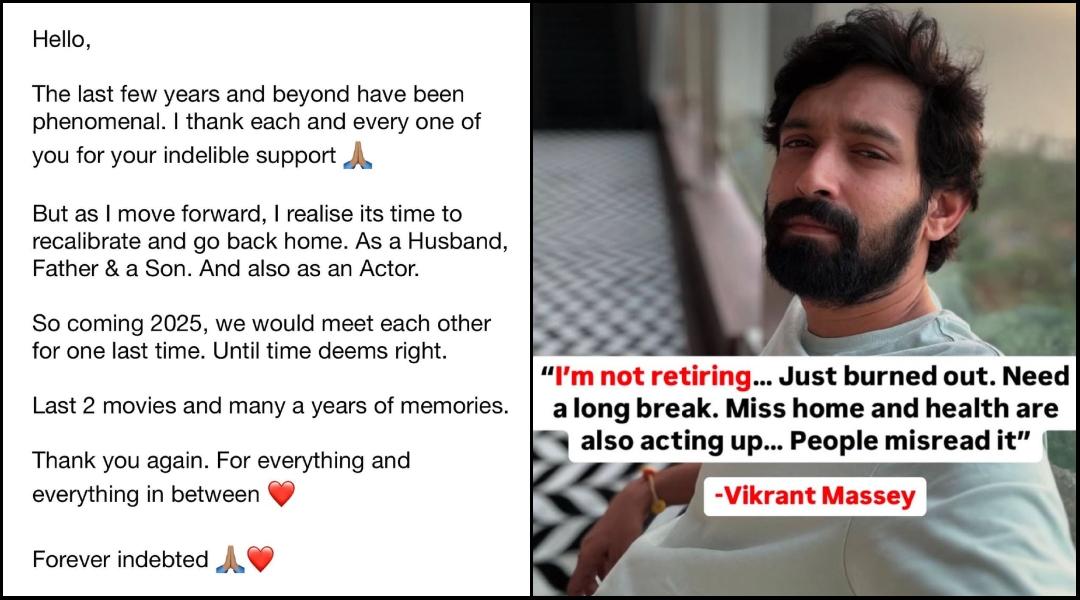 ‘Wrote a lot of English, people misunderstood it’: Vikrant Massey reacts to confusion over his retirement post again [Video]