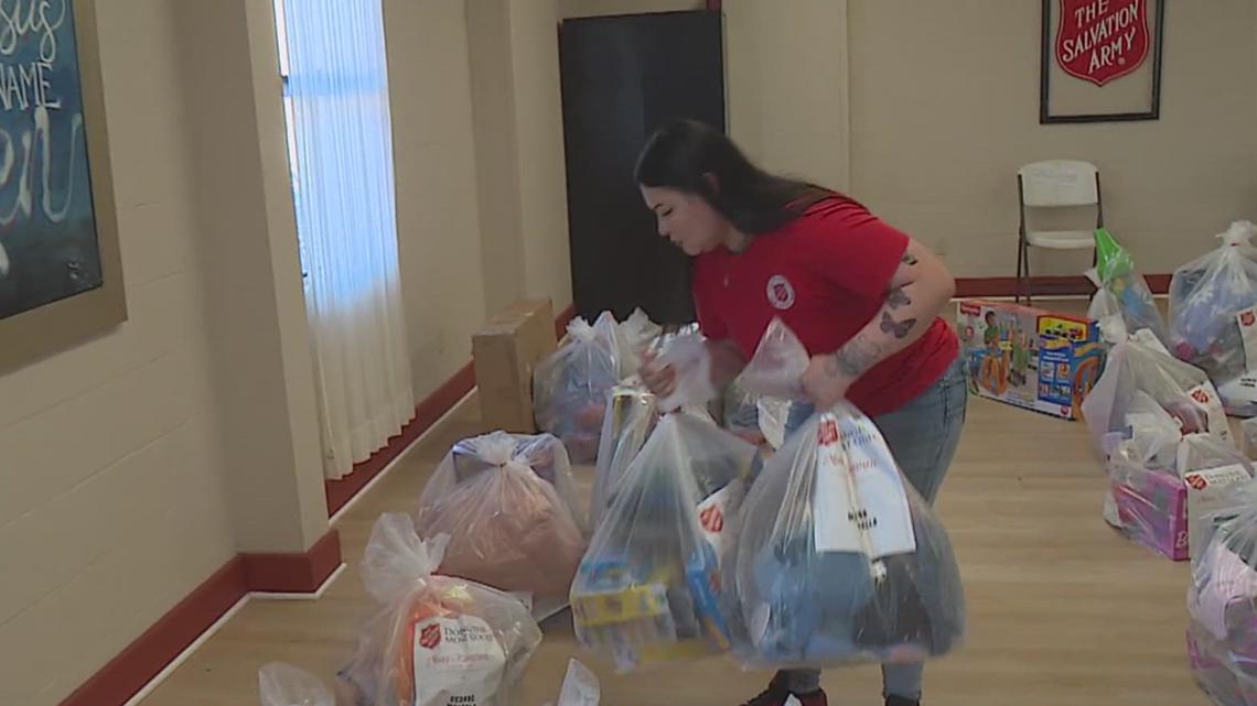 Salvation Army Angel Tree gifts distributed to families on Tuesday [Video]