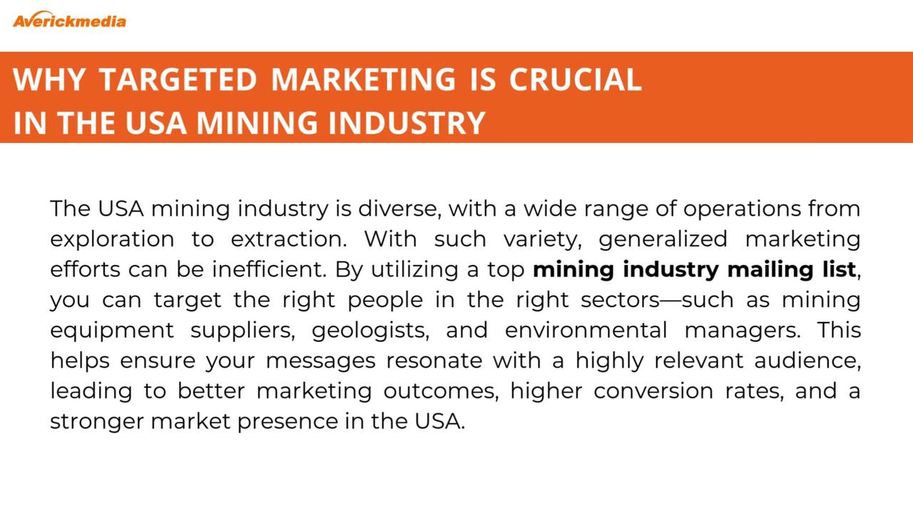 Top Mining Industry Email List for Targeted [Video]