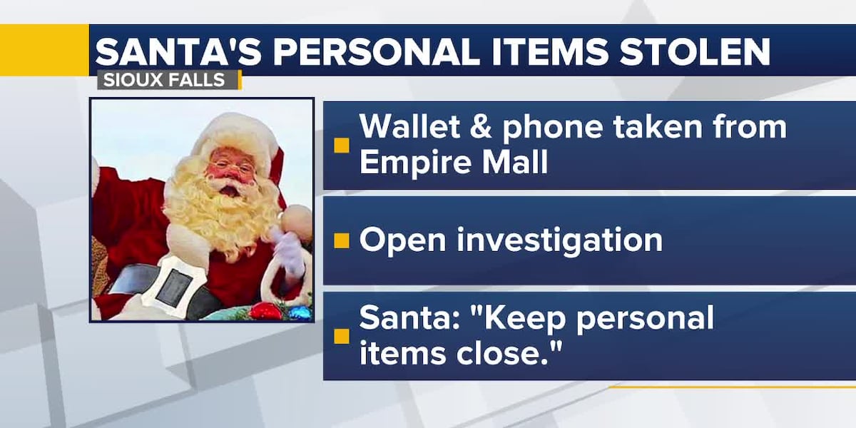 Empire Mall Santas personal items stolen [Video]