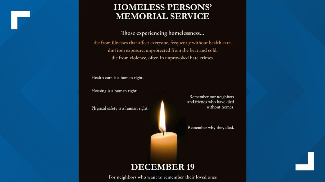 Homelessness coalition hosts annual memorial service for homeless people who died this year [Video]