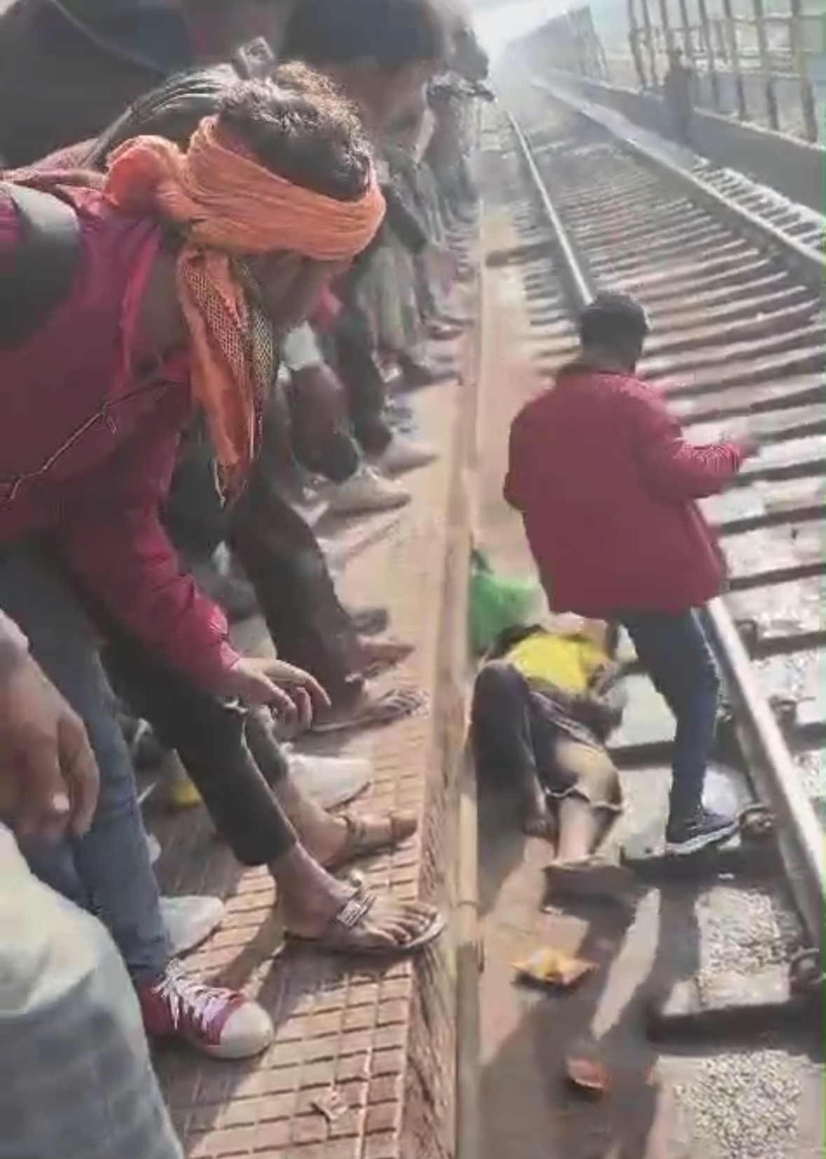 Watch: Man Escapes Unhurt After Train Passes Over Him At Bihar Railway Station [Video]