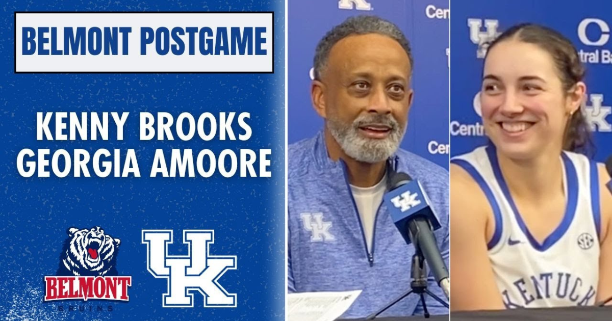 WATCH: Kenny Brooks, Georgia Amoore recap win over Belmont [Video]