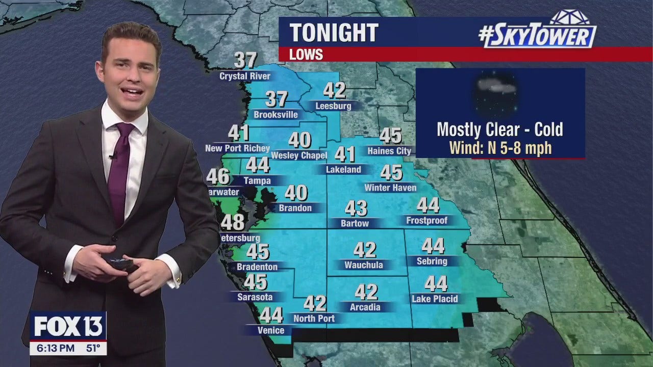 Tampa weather | Cold temperatures overnight [Video]