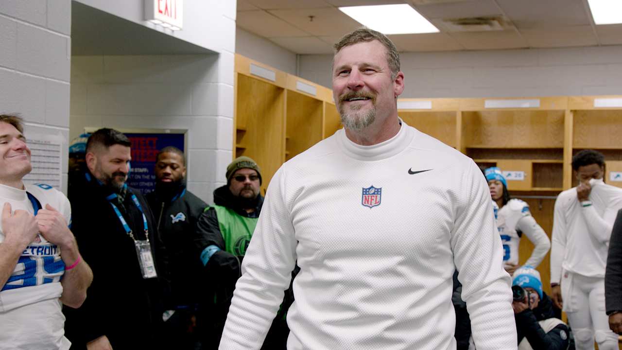 Lions at Bears: Locker room celebration [Video]