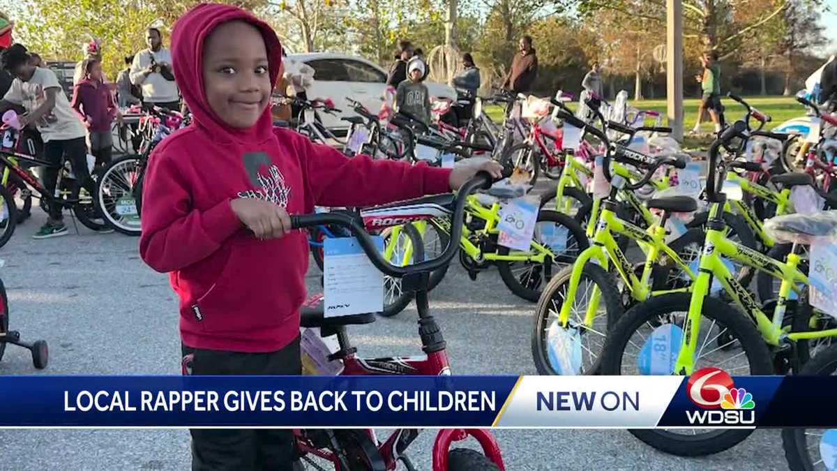 New Orleans rapper Rob49 hosts bike giveaway with NORD ahead of the holidays [Video]