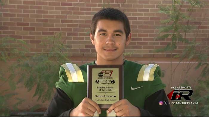 Scholar Athlete of the Week: Gabriel Escobar, McCollum High School [Video]