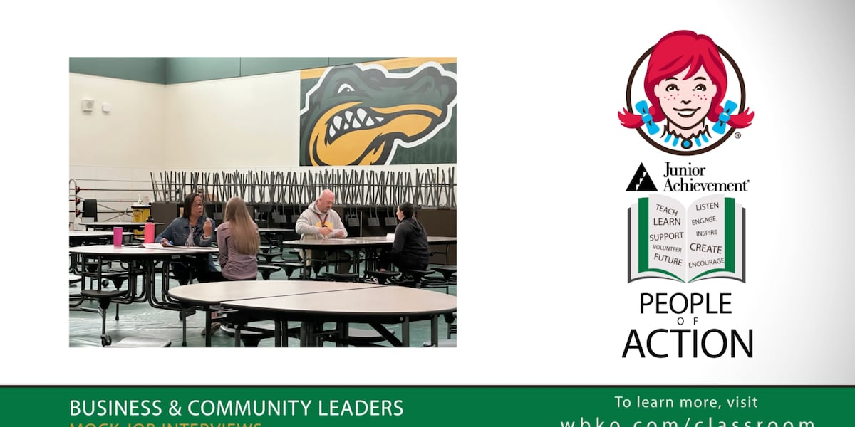 This weeks JA People of Action are the business and community leaders who served as volunteers for mock job interviews at Greenwood High School [Video]