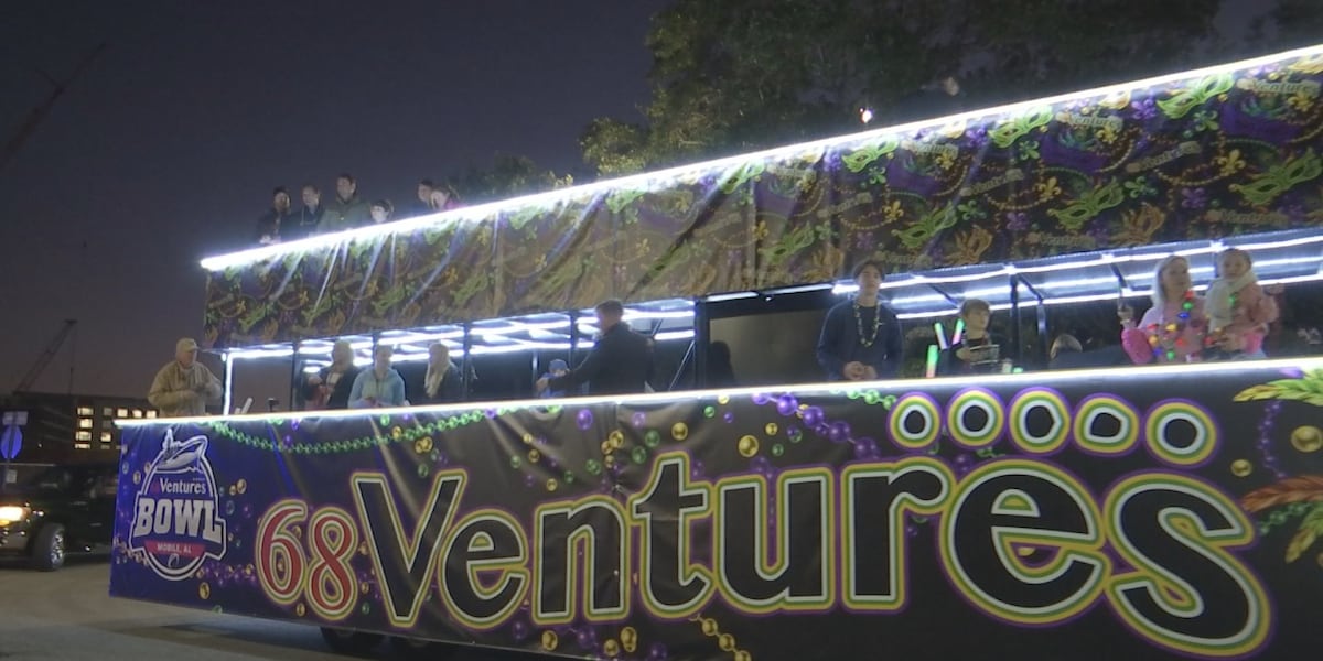 68 Ventures Bowl festivities kick off with Mardi Gras-style parade [Video]