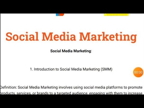 Social media marketing Bcom 1st semester | Digital Marketing [Video]