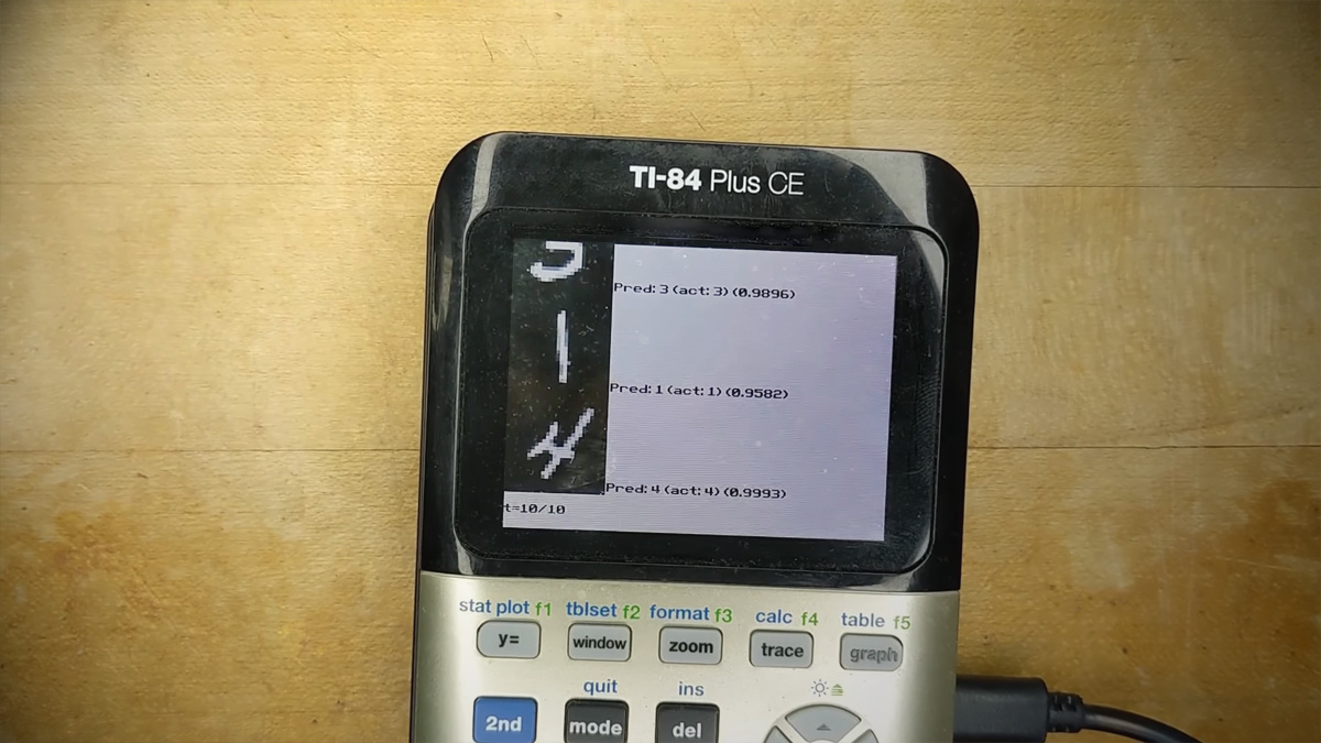 Going Digital: Teaching A TI-84 Handwriting Recognition [Video]