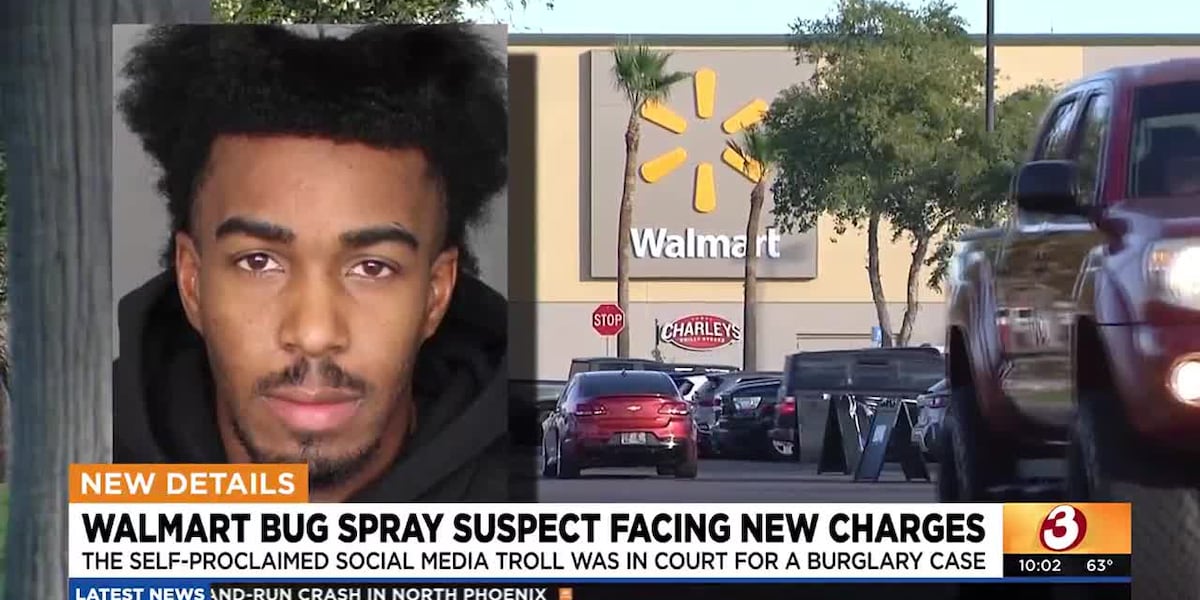 Man arrested for spraying food with bug spray in Mesa Walmart facing new charges [Video]