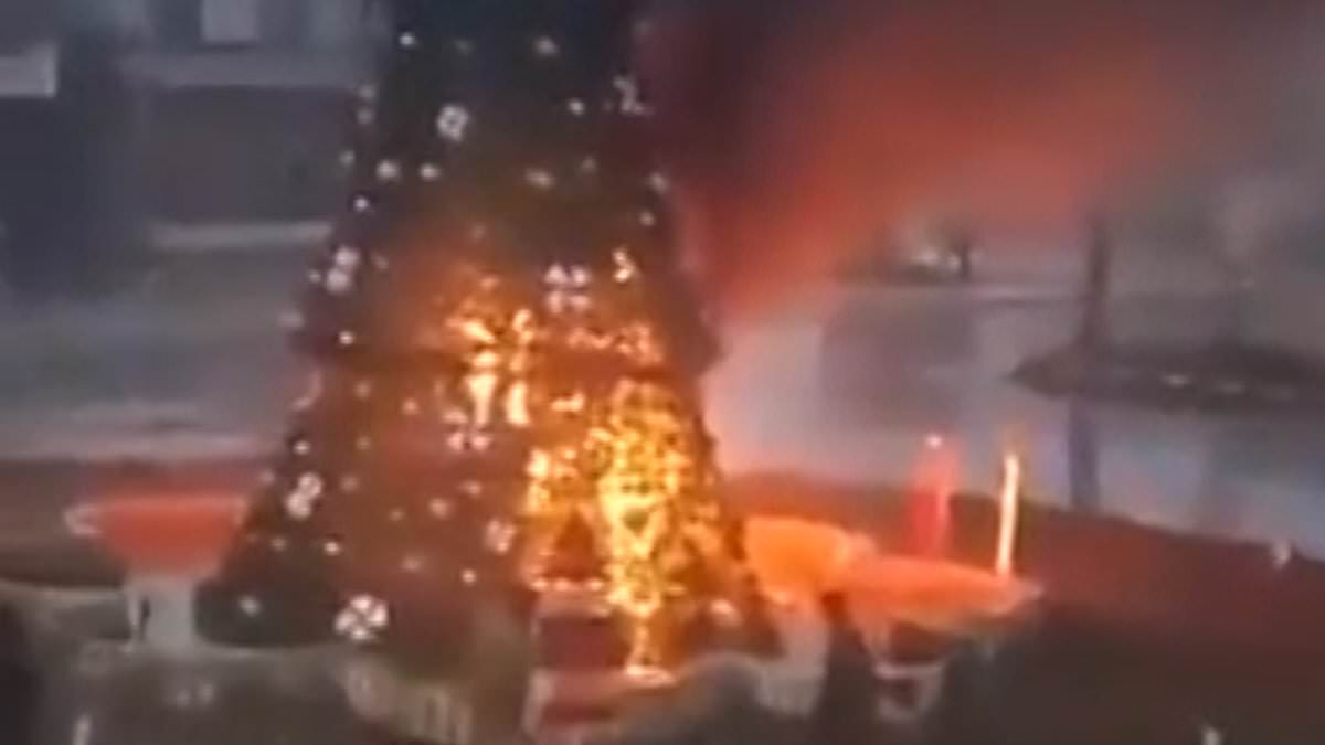 MARK ALMOND: Burning Christmas tree fills Syrian Christians with fear of what