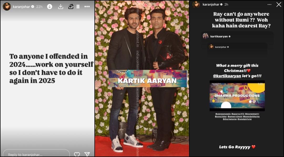 Karan Johar shares cryptic post after ending long feud with Kartik Aaryan; announces film titled Tu Meri Main Tera Main Tera Tu Meri [Video]