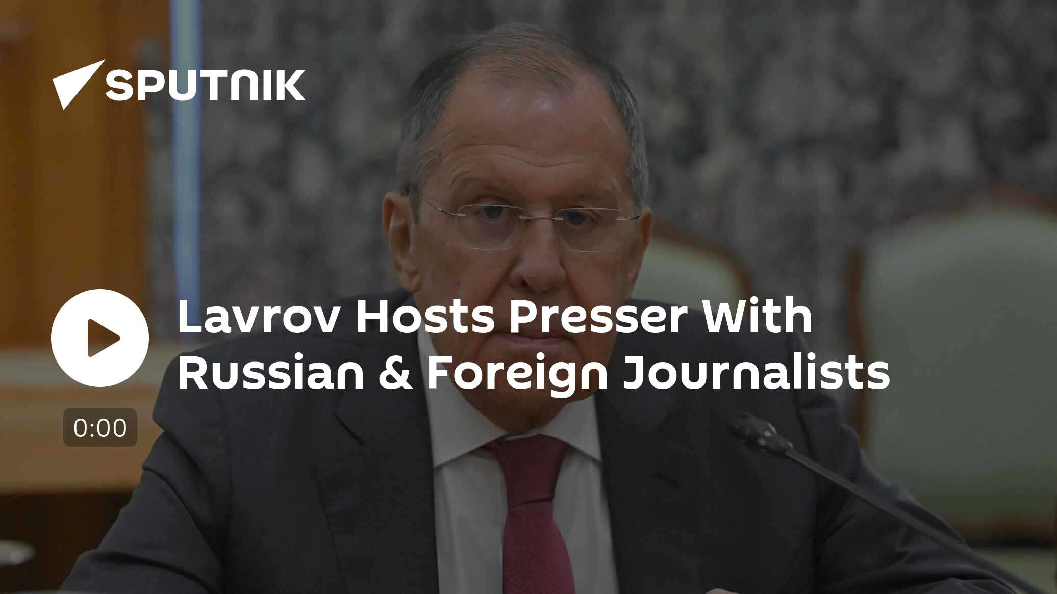 Lavrov Hosts Presser With Russian & Foreign Journalists [Video]