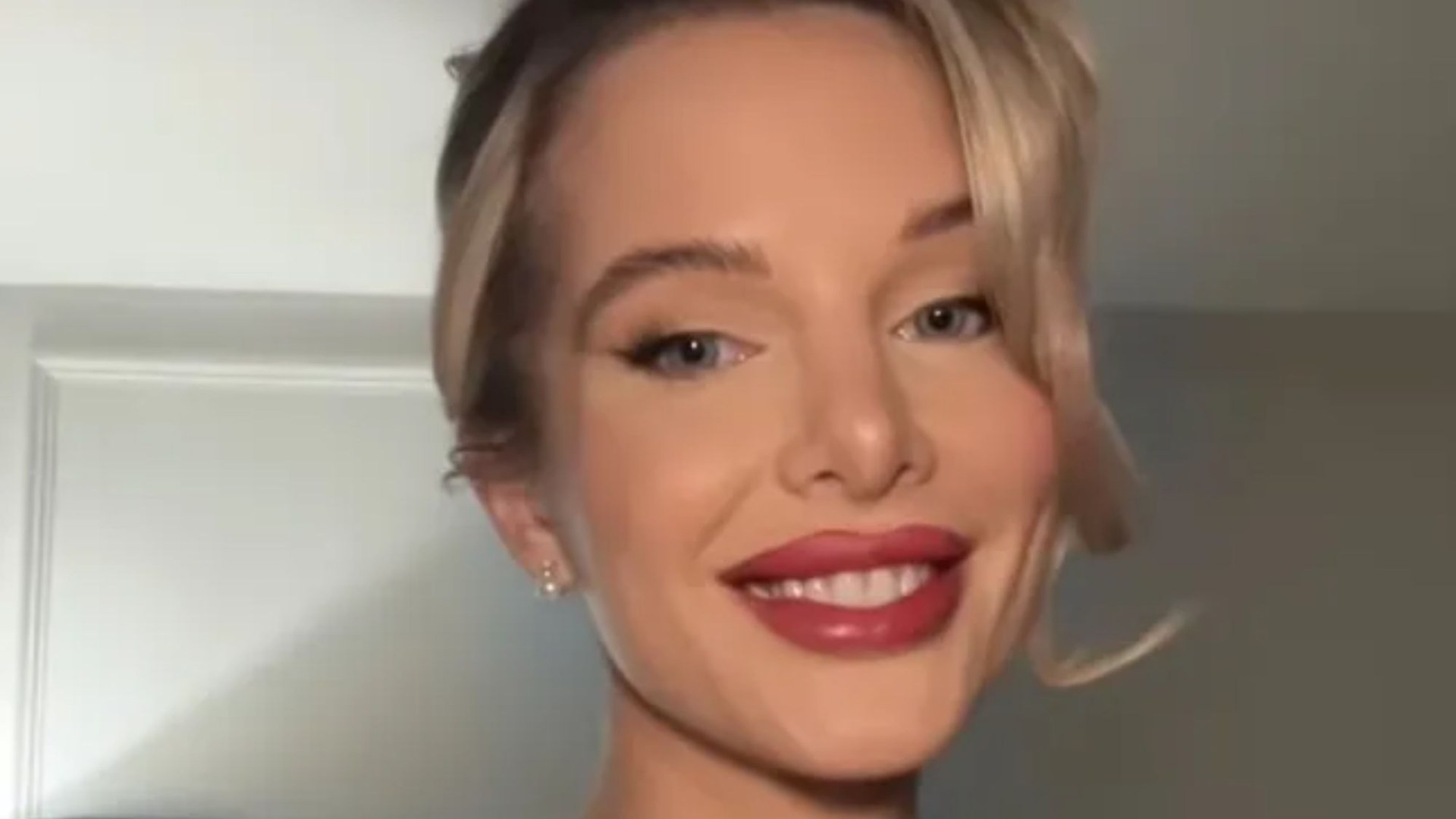 Watch as Helen Flanagan puts on eye-popping display in lingerie before slipping into VERY busty dress [Video]