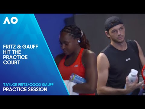 Fritz/Gauff Practice Session | Australian Open 2025 [Video]