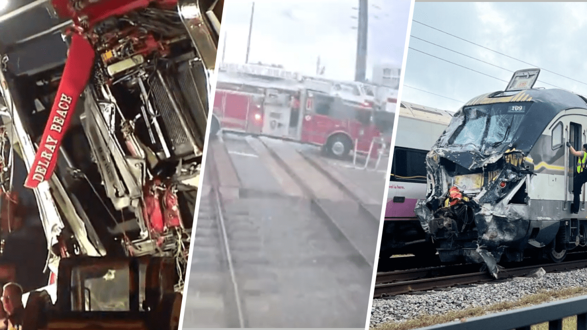 Brightline train collides with fire truck in Delray Beach  NBC Chicago [Video]