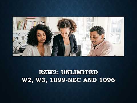 New ezW2 2024 Tax Preparation Software Offers Seamless Electronic Filing of W2 and 1099 NEC Forms [Video]