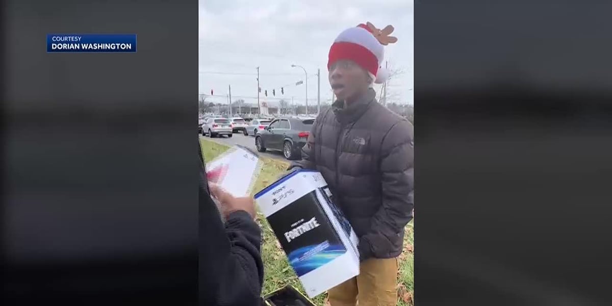 Teens playing trumpet at mall gets big gift [Video]