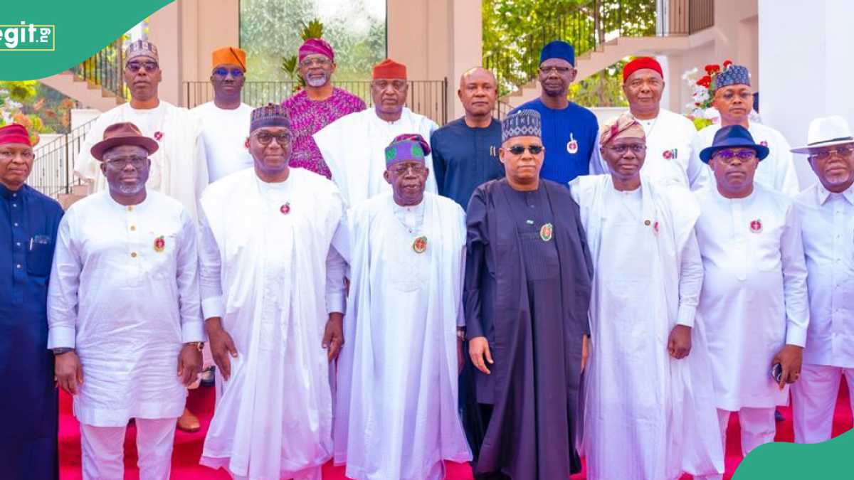 Nigerian Governors, Shettima Meet Tinubu in Lagos, Details Emerge [Video]