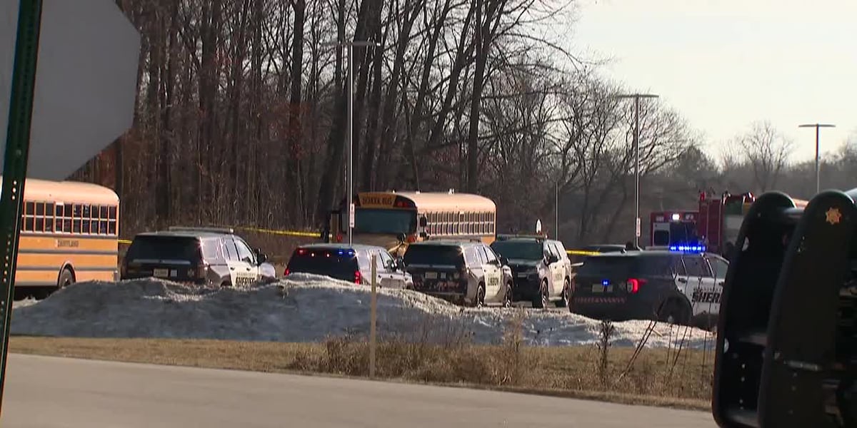 Parents react after child hit, killed by bus in school lot [Video]