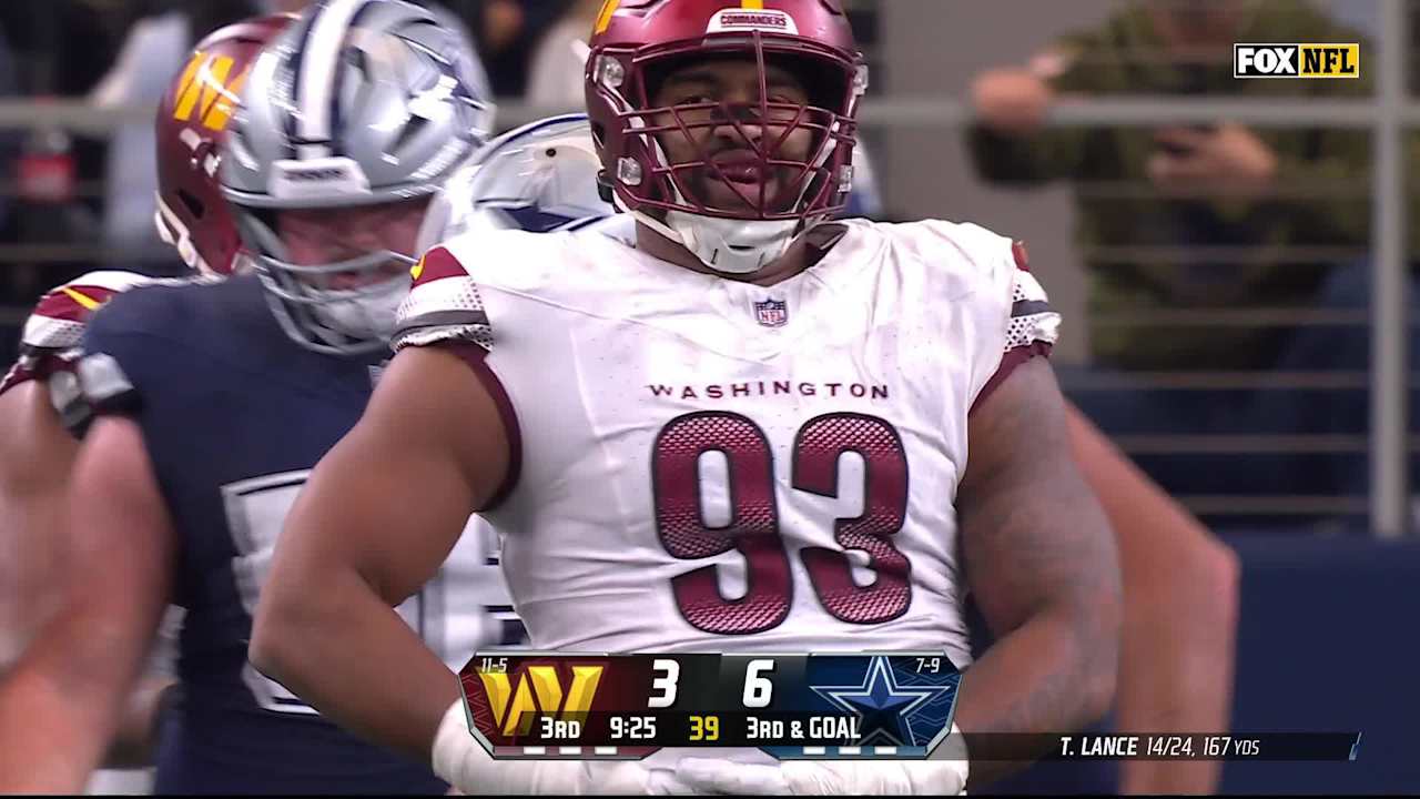 Jonathan Allen brings the boom to Trey Lance on big third-down sack [Video]