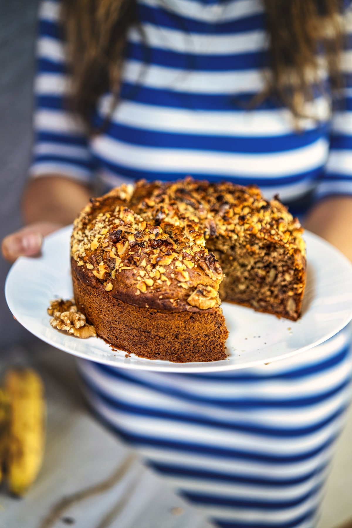 Banana Date Walnut Cake Recipe [Video]