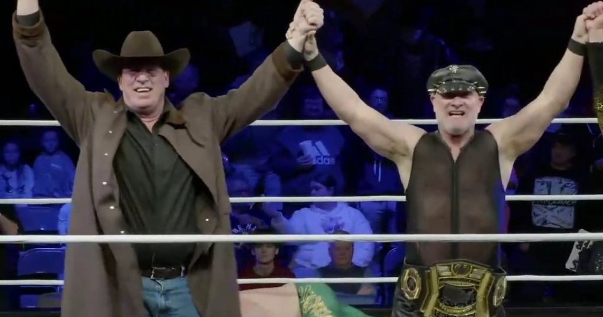 Dude Love And JBL Appear At OVW Event [Video]