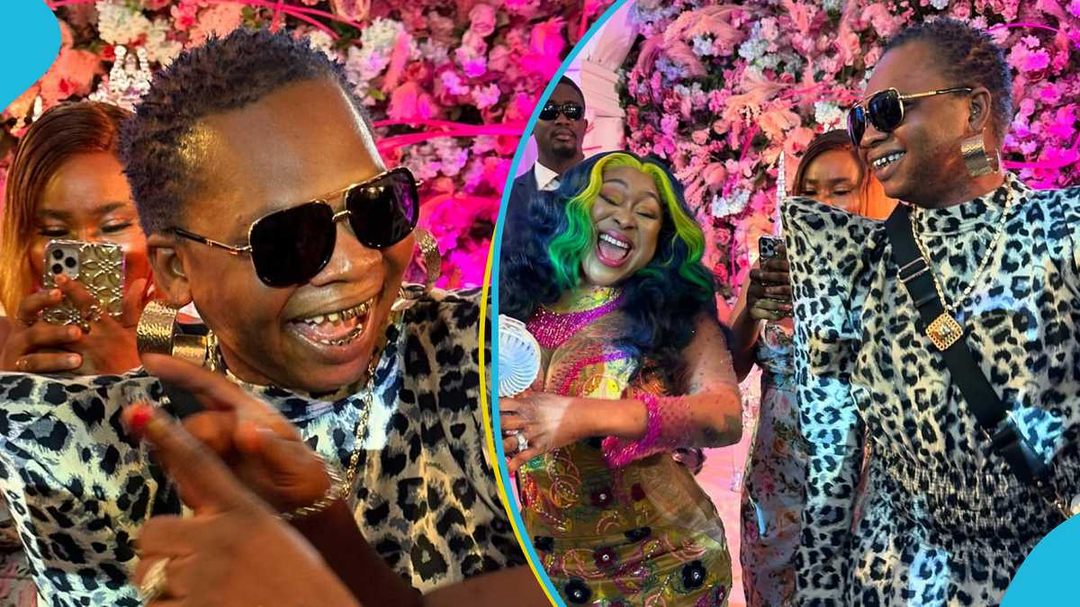 Nana Tornado: Actor Slays In A Puff-Sleeved Leopard Print Dress To Adwoa Jannis’ New Year Party [Video]