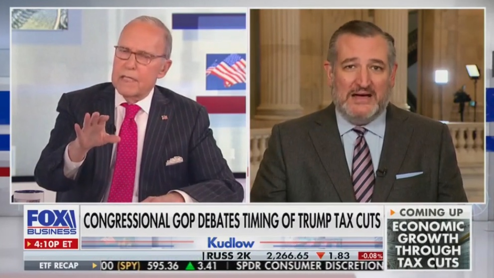 Larry Kudlow and Ted Cruz Spar Over GOP