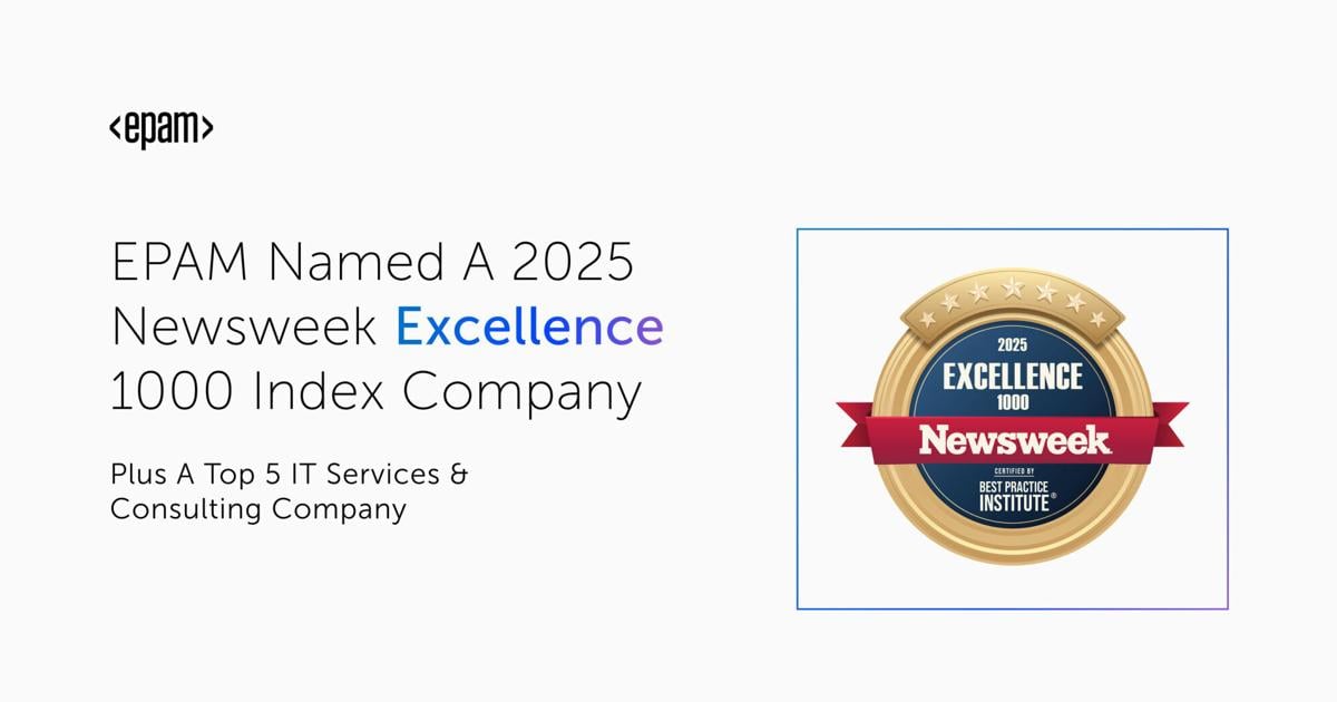 Newsweek Ranks EPAM Among Top 5 in IT Services & Consulting on its 2025 Excellence 1000 Index | PR Newswire [Video]